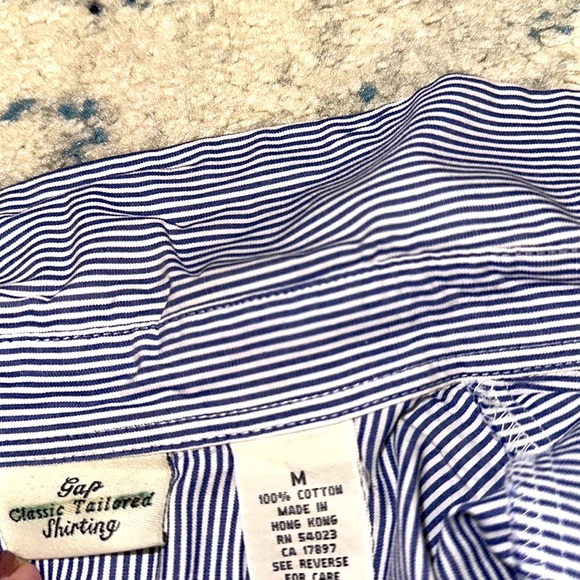White & Blue Striped Shirt - Picture 5 of 11